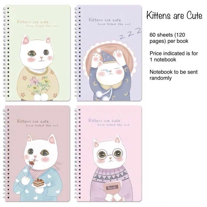 A5 Spiral Notebook 60 Sheets | 120 Pages | Soft-Style Illustrated Cover | Lined Journal School Gift