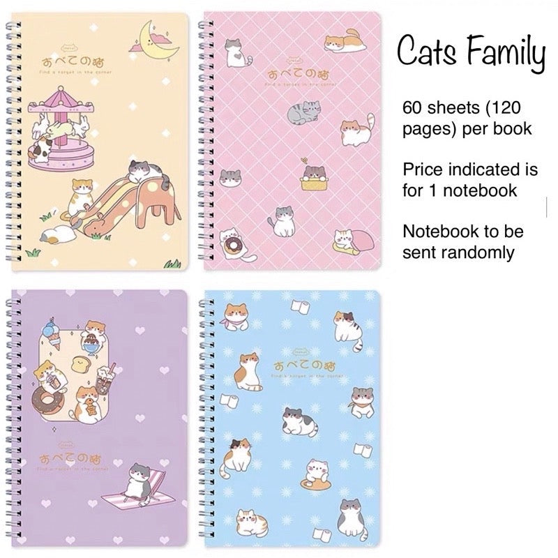 A5 Spiral Notebook 60 Sheets | 120 Pages | Soft-Style Illustrated Cover | Lined Journal School Gift