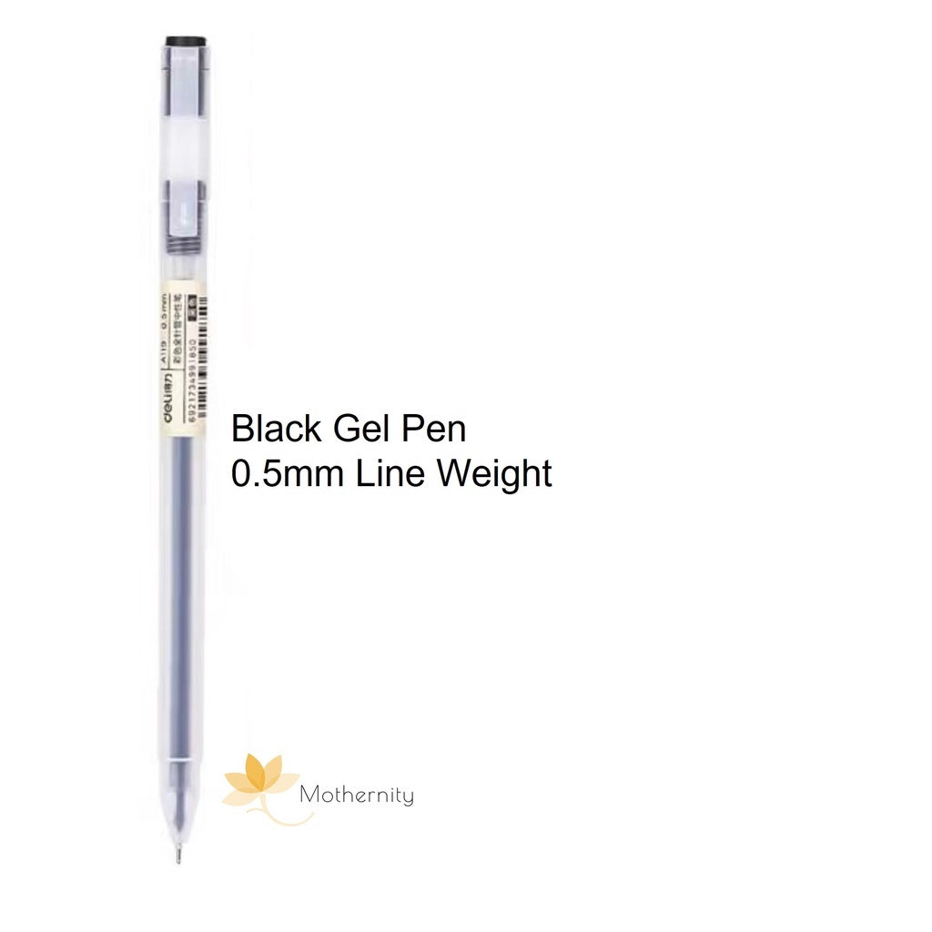 Deli A119 33160 Gel Pens 0.5mm – 8 Colours Set | Smooth Ink Fine Tip | School Office