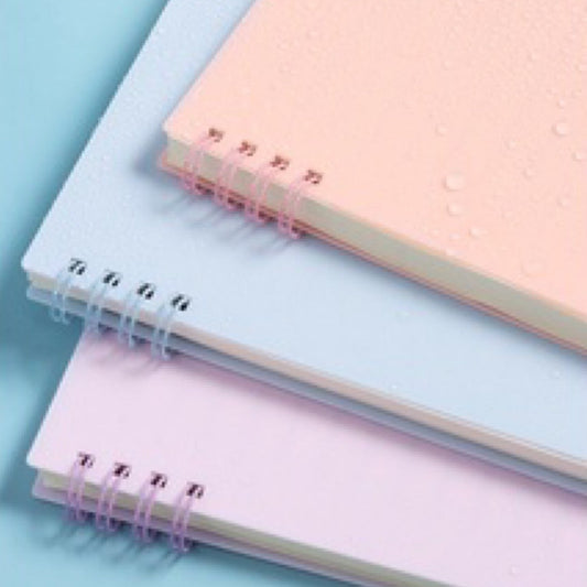 A5 Spiral Notebook 80 Sheets | Minimalist Firm PP Cover | Ruled Lined Paper | Dual Coil Stationery