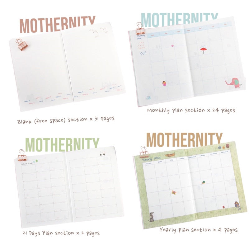 Undated Life Planner – A5 Hardcover Diary | 228 Pages Daily Monthly Journal