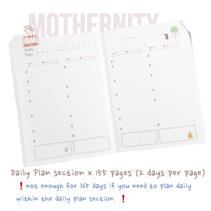 Undated Life Planner – A5 Hardcover Diary | 228 Pages Daily Monthly Journal