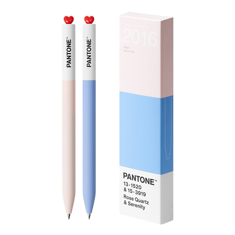 KACO x Pantone Gel Pens 2000–2025 | Twist Heart Top | 0.5mm Smooth Black Ink