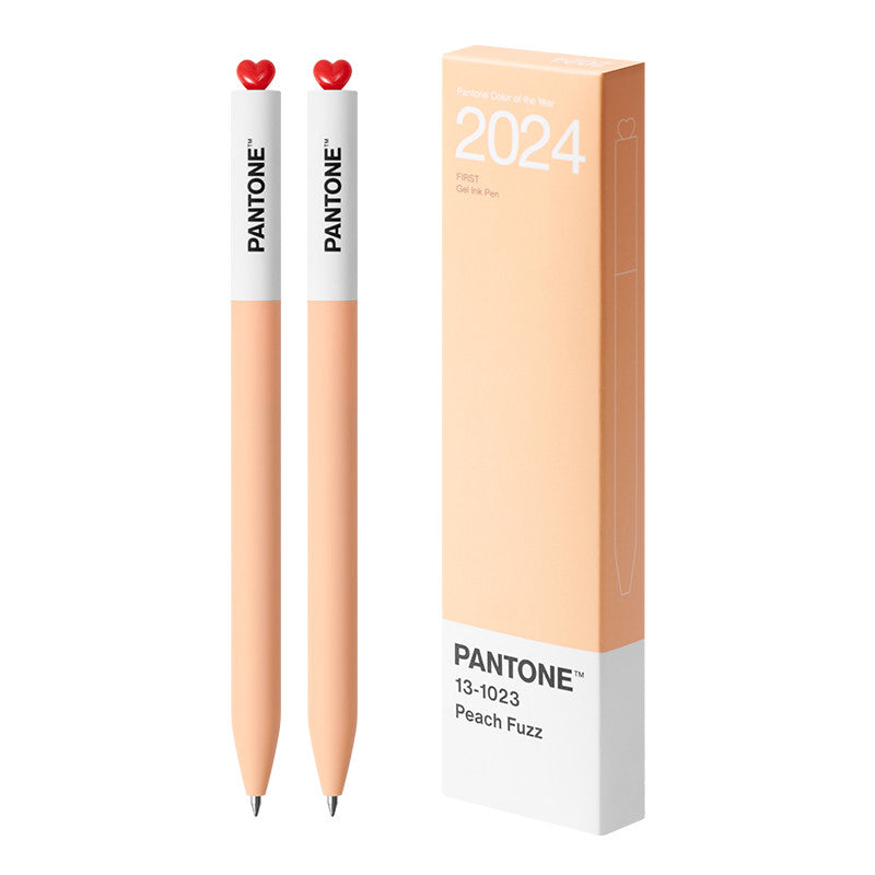 KACO x Pantone Gel Pens 2000–2025 | Twist Heart Top | 0.5mm Smooth Black Ink