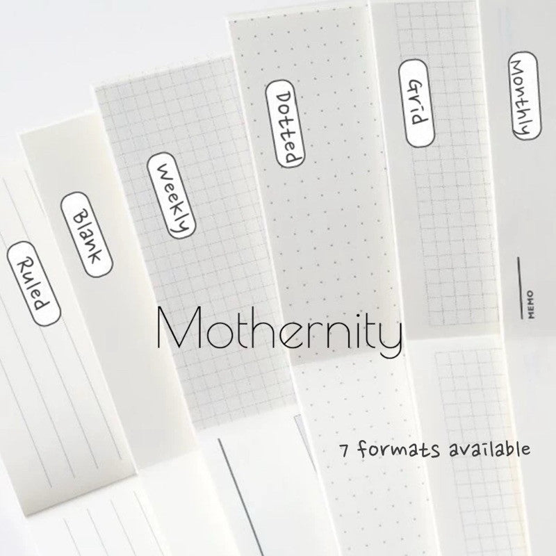 Standard TN Size Refill Notebook – Ruled, Grid, Dotted | 60 Pages | 21x10.6cm Insert