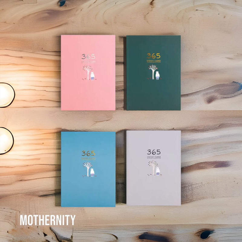 Undated A5 Bullet Journal – 365 Planner | Yearly Monthly Daily | 256 Pages | Hardcover Diary