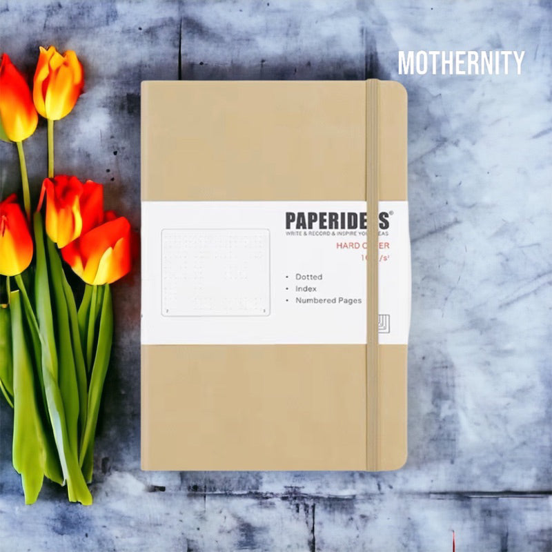 Paperideas A5 Dotted Bullet Journal | PU Leather Notebook | 188 Pages 100gsm | Minimalist Bujo