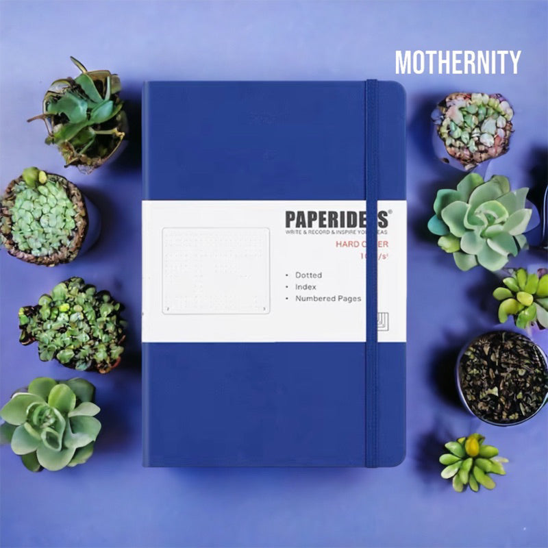 Paperideas A5 Dotted Bullet Journal | PU Leather Notebook | 188 Pages 100gsm | Minimalist Bujo