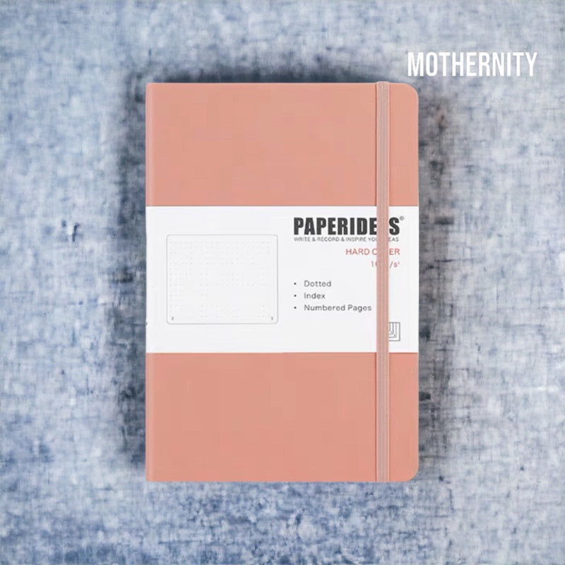 Paperideas A5 Dotted Bullet Journal | PU Leather Notebook | 188 Pages 100gsm | Minimalist Bujo