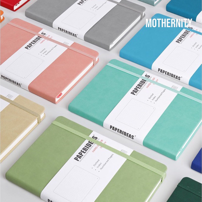 Paperideas A5 Dotted Bullet Journal | PU Leather Notebook | 188 Pages 100gsm | Minimalist Bujo