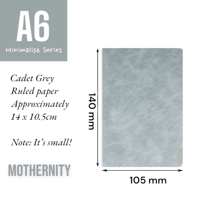 PU Leather Notebook A5 A6 – Magnetic / Minimalist | Soft Cover Journal | Business Diary Mothernity