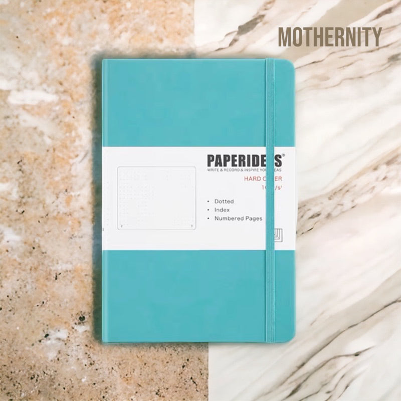 Paperideas A5 Dotted Bullet Journal | PU Leather Notebook | 188 Pages 100gsm | Minimalist Bujo
