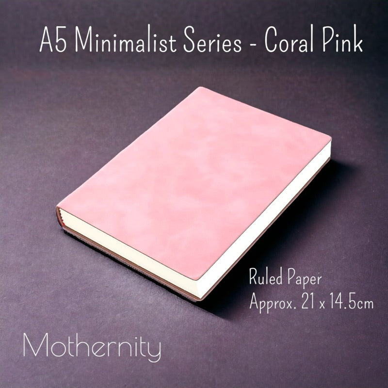 PU Leather Notebook A5 A6 – Magnetic / Minimalist | Soft Cover Journal | Business Diary Mothernity