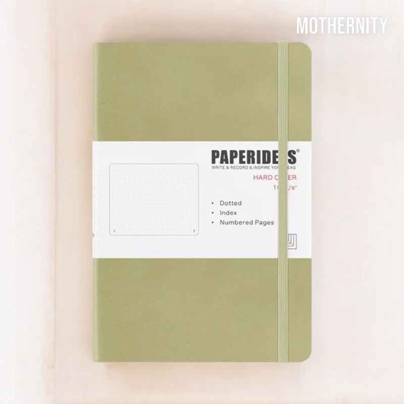 Paperideas A5 Dotted Bullet Journal | PU Leather Notebook | 188 Pages 100gsm | Minimalist Bujo