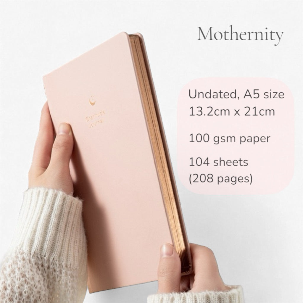 PU Leather A5 Gratitude Journal | Guided Prompts & Daily Quotes Notebook