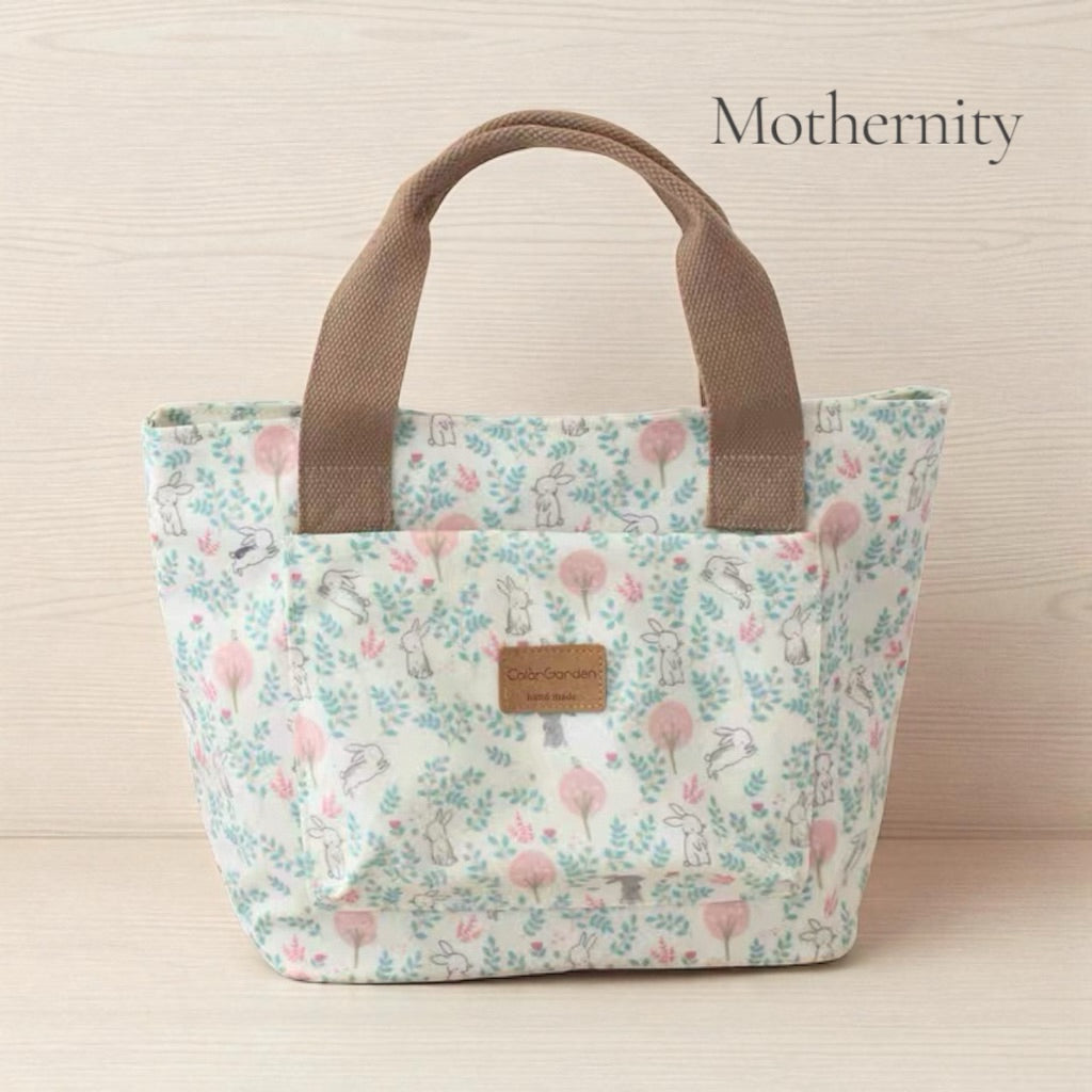 Water-Resistant Cute Tote Lunch Bag – Multi-Design Hand-Carry Bag | Mummy Bag, Student Bento Bag