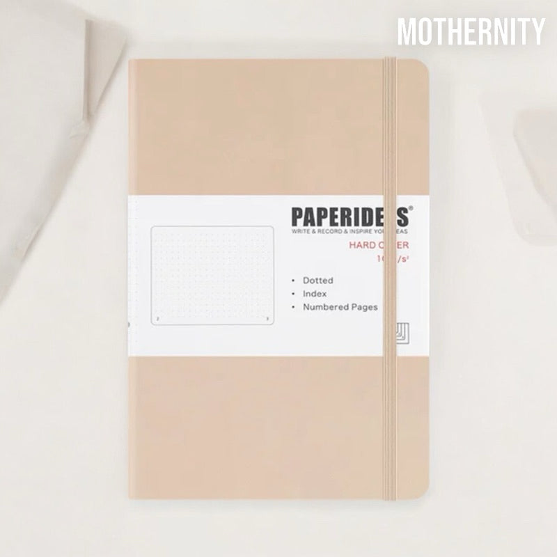 Paperideas A5 Dotted Bullet Journal | PU Leather Notebook | 188 Pages 100gsm | Minimalist Bujo