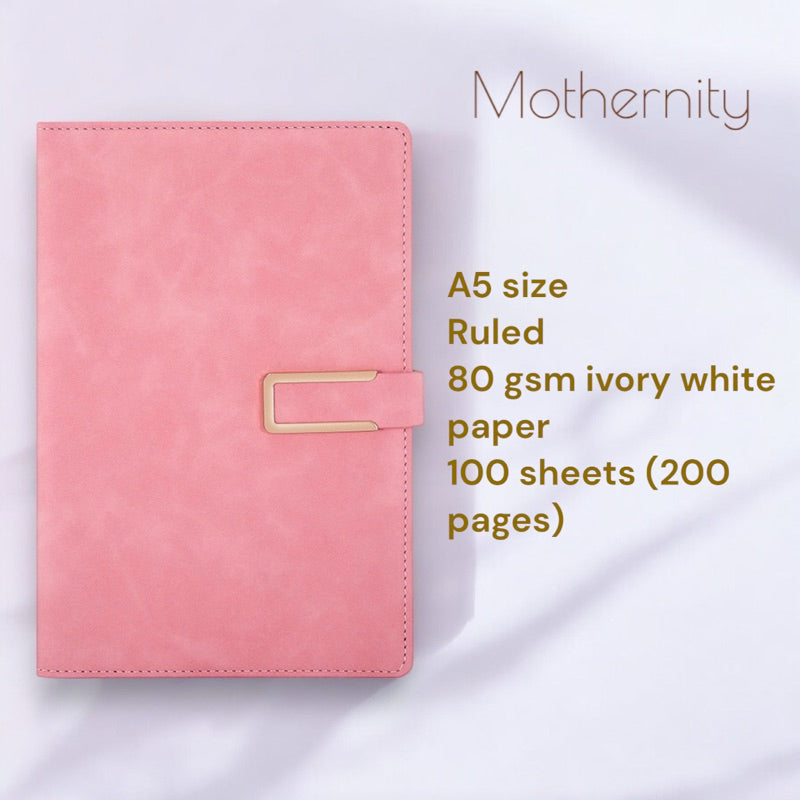 PU Leather Notebook A5 A6 – Magnetic / Minimalist | Soft Cover Journal | Business Diary Mothernity