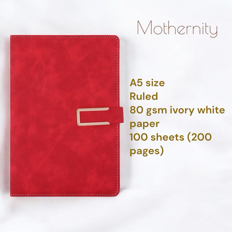 PU Leather Notebook A5 A6 – Magnetic / Minimalist | Soft Cover Journal | Business Diary Mothernity