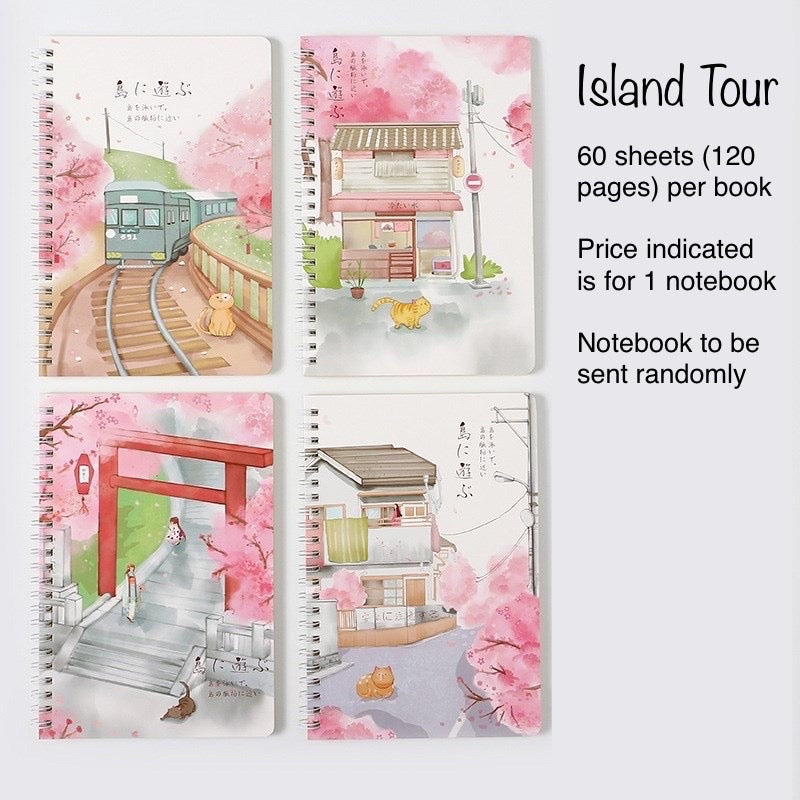 A5 Spiral Notebook 60 Sheets | 120 Pages | Soft-Style Illustrated Cover | Lined Journal School Gift