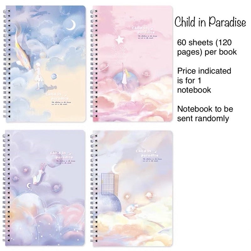 A5 Spiral Notebook 60 Sheets | 120 Pages | Soft-Style Illustrated Cover | Lined Journal School Gift