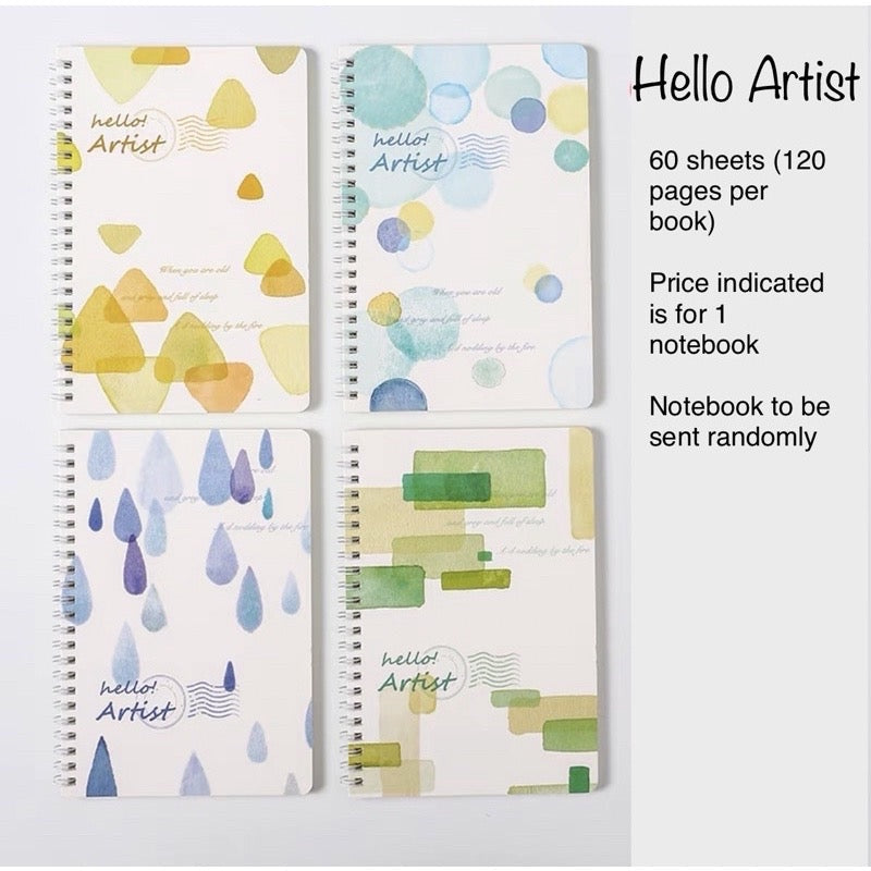 A5 Spiral Notebook 60 Sheets | 120 Pages | Soft-Style Illustrated Cover | Lined Journal School Gift