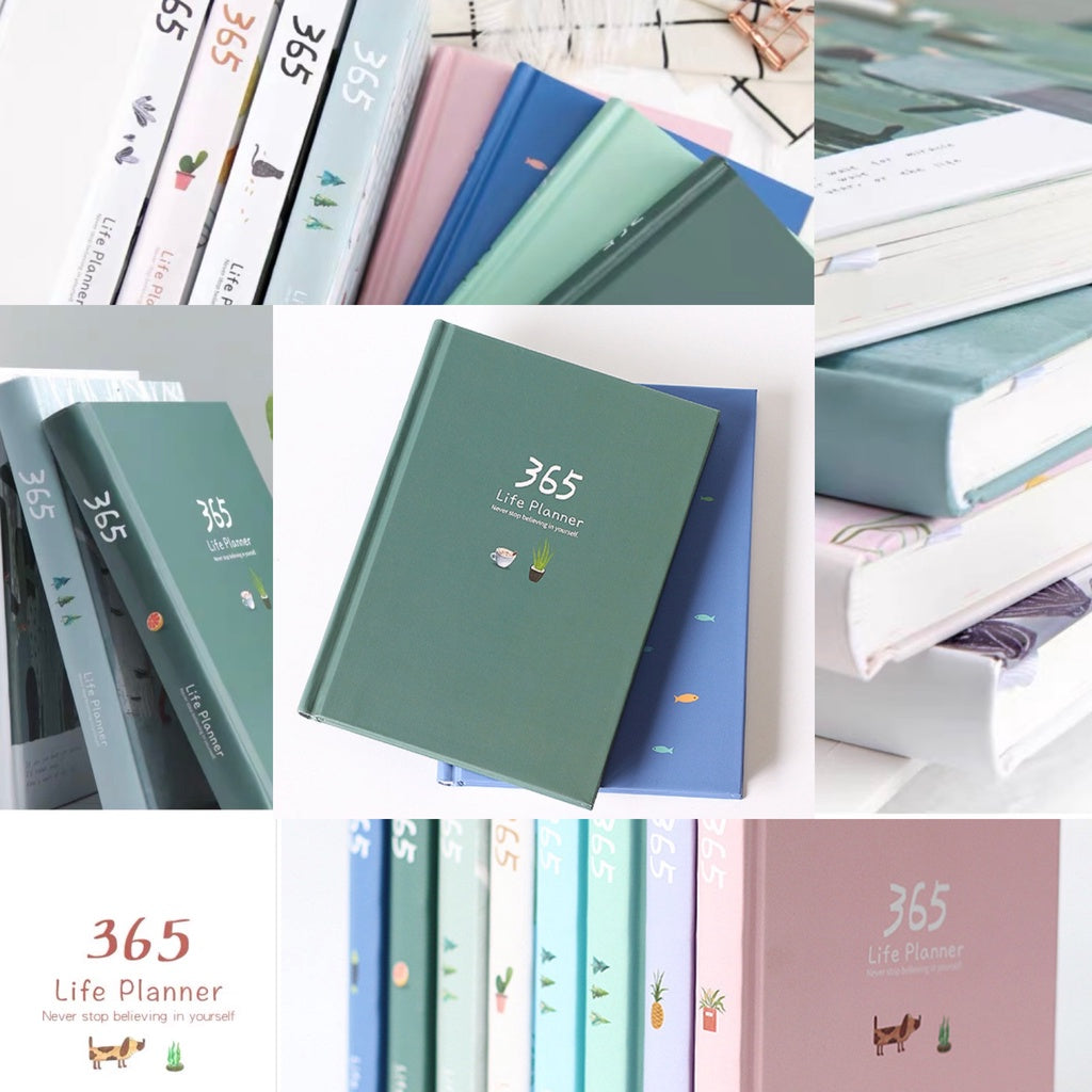 Undated Life Planner – A5 Hardcover Diary | 228 Pages Daily Monthly Journal