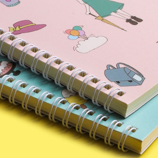 A5 Spiral Notebook 60 Sheets | 120 Pages | Soft-Style Illustrated Cover | Lined Journal School Gift