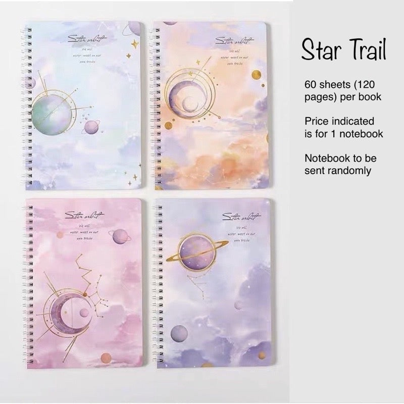 A5 Spiral Notebook 60 Sheets | 120 Pages | Soft-Style Illustrated Cover | Lined Journal School Gift