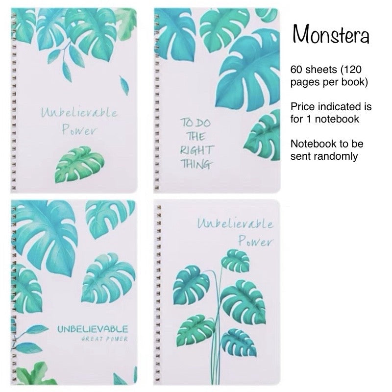 A5 Spiral Notebook 60 Sheets | 120 Pages | Soft-Style Illustrated Cover | Lined Journal School Gift