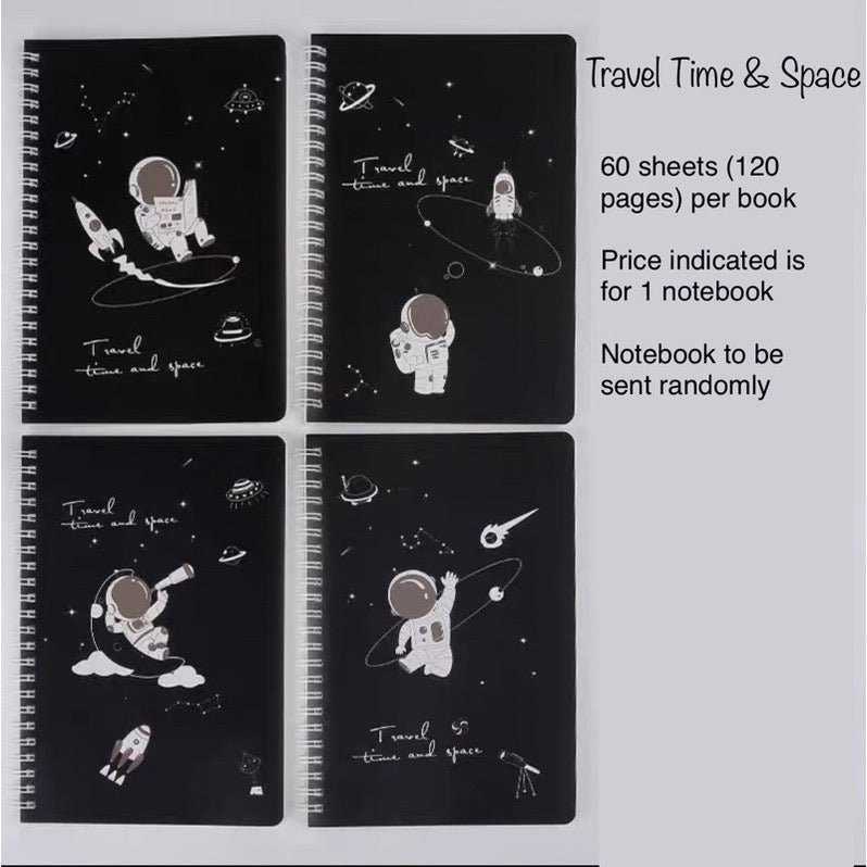 A5 Spiral Notebook 60 Sheets | 120 Pages | Soft-Style Illustrated Cover | Lined Journal School Gift