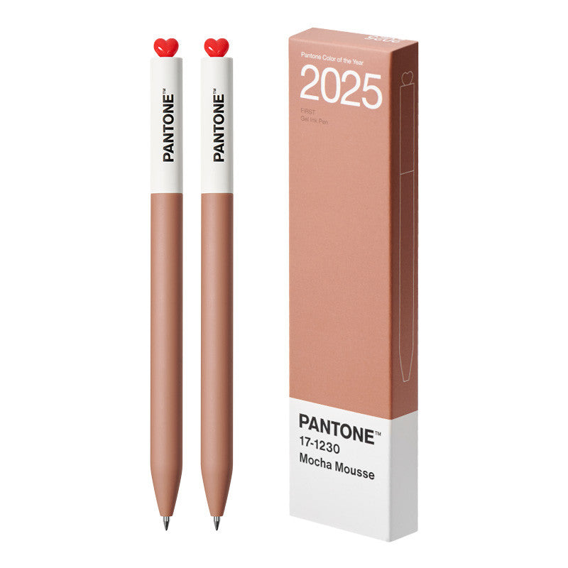 KACO x Pantone Gel Pens 2000–2025 | Twist Heart Top | 0.5mm Smooth Black Ink