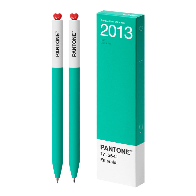 KACO x Pantone Gel Pens 2000–2025 | Twist Heart Top | 0.5mm Smooth Black Ink