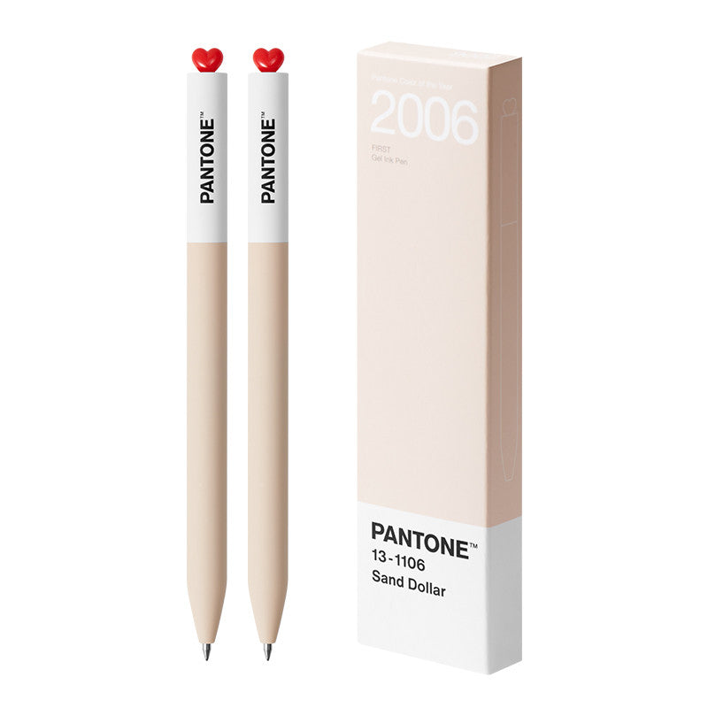 KACO x Pantone Gel Pens 2000–2025 | Twist Heart Top | 0.5mm Smooth Black Ink