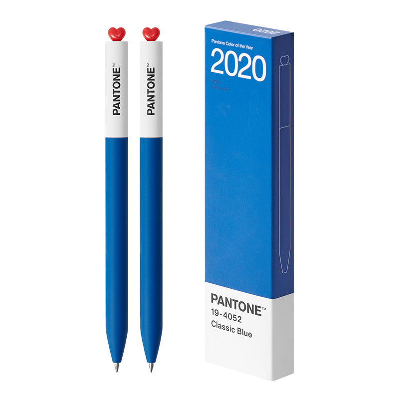 KACO x Pantone Gel Pens 2000–2025 | Twist Heart Top | 0.5mm Smooth Black Ink