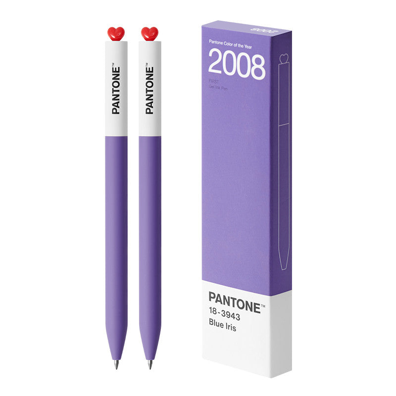 KACO x Pantone Gel Pens 2000–2025 | Twist Heart Top | 0.5mm Smooth Black Ink
