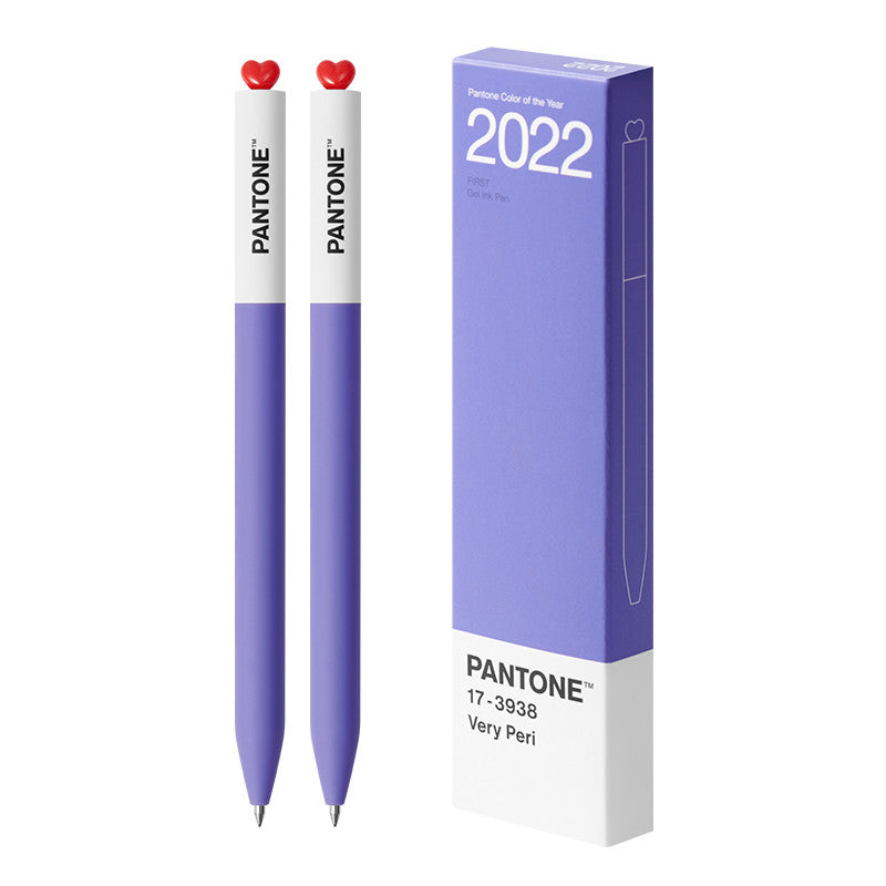 KACO x Pantone Gel Pens 2000–2025 | Twist Heart Top | 0.5mm Smooth Black Ink