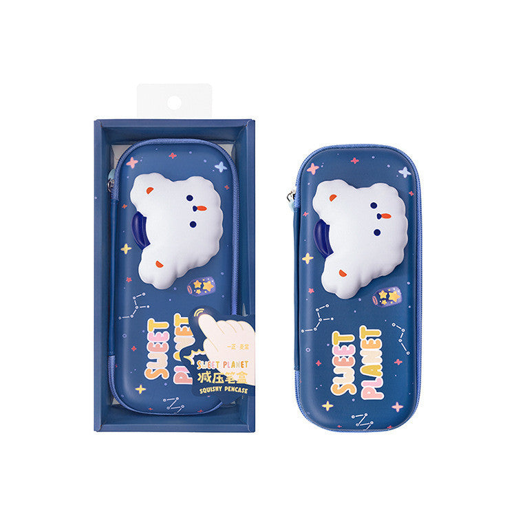 iiGEN Squishy Pencil Case | Cartoon Animal Design | Stress Relief EVA PU Pouch (285g)