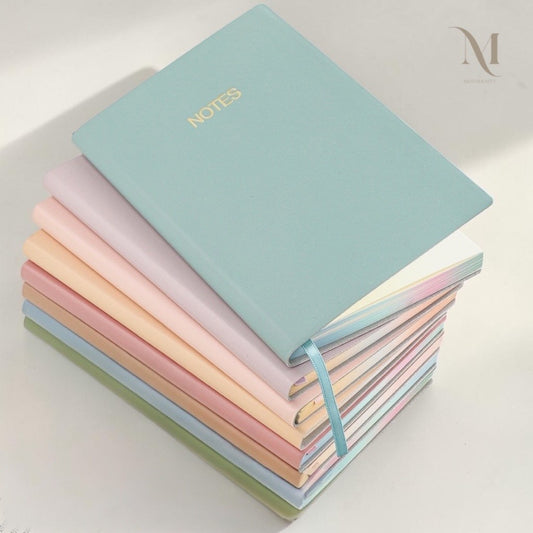 A5 PU Leather Notebook 160 Pages Lined Ruled Journal | Minimalist Aesthetic Stationery