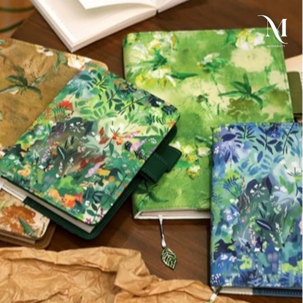 Notefor Floral Fabric Journal Cover A5 A6 | Notebook Cover with Pen Holder & Bookmark