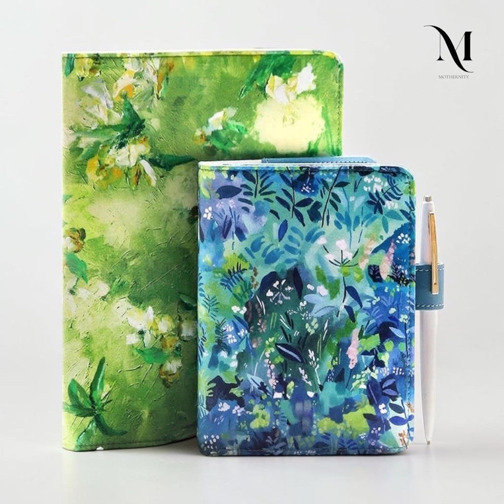 Notefor Floral Fabric Journal Cover A5 A6 | Notebook Cover with Pen Holder & Bookmark