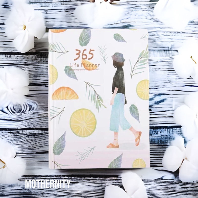 Undated Life Planner – A5 Hardcover Diary | 228 Pages Daily Monthly Journal