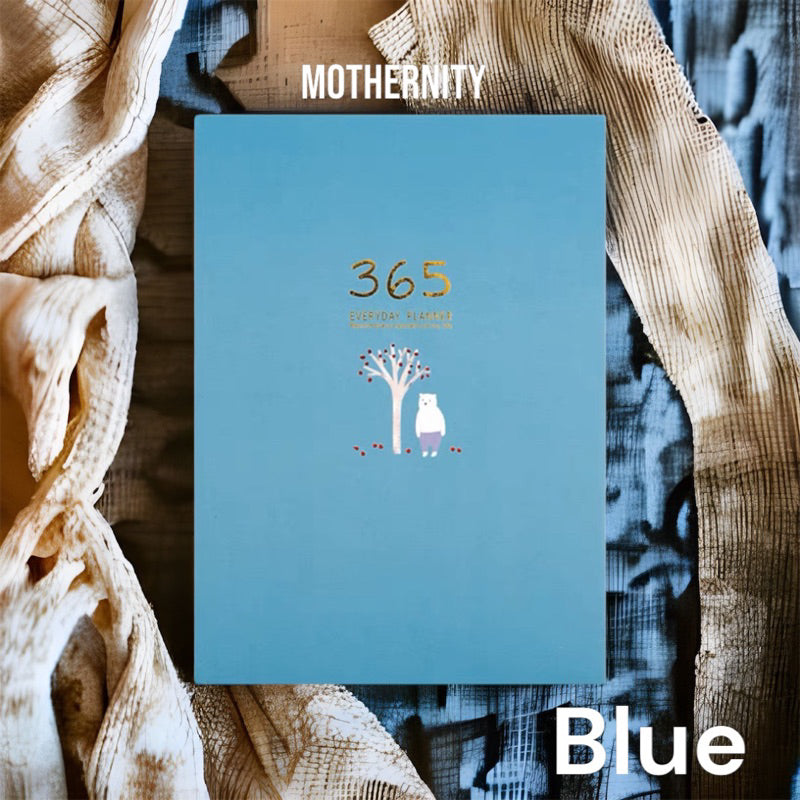 Undated A5 Bullet Journal – 365 Planner | Yearly Monthly Daily | 256 Pages | Hardcover Diary