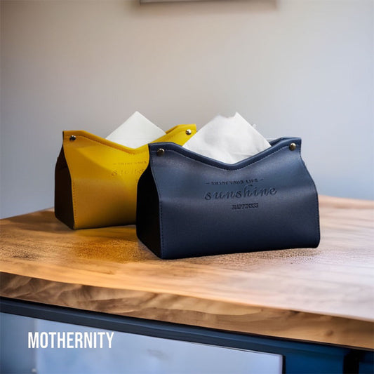 PU Leather Tissue Holder – Minimalist Soft Pack Cover | Home Office Car | Compact & Stylish