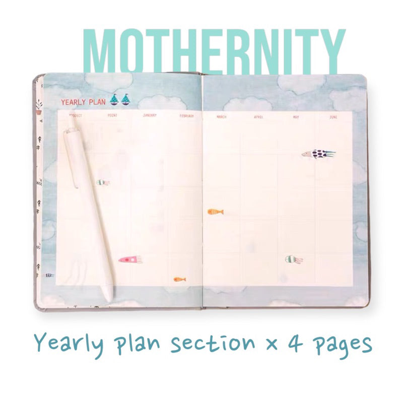 Undated A5 Bullet Journal – 365 Planner | Yearly Monthly Daily | 256 Pages | Hardcover Diary
