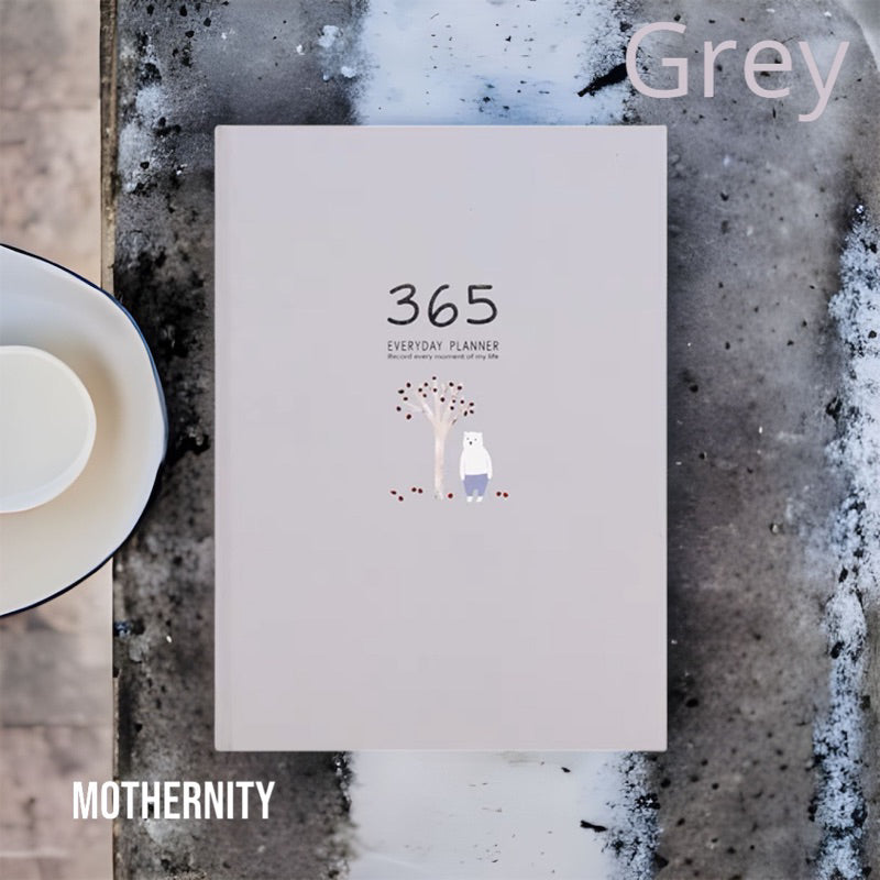 Undated A5 Bullet Journal – 365 Planner | Yearly Monthly Daily | 256 Pages | Hardcover Diary