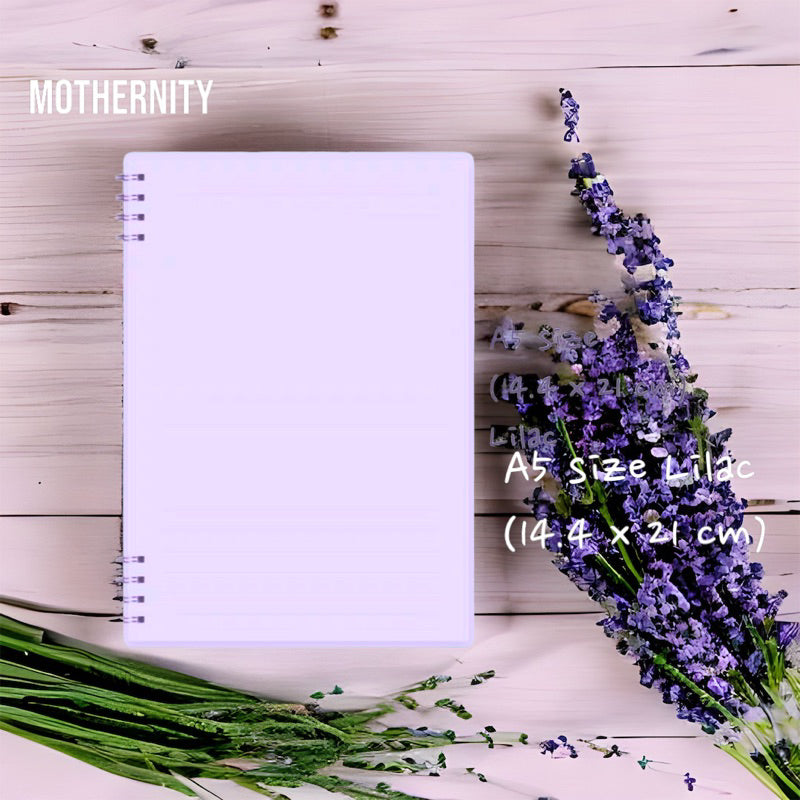 A5 Spiral Notebook 80 Sheets | Minimalist Firm PP Cover | Ruled Lined Paper | Dual Coil Stationery