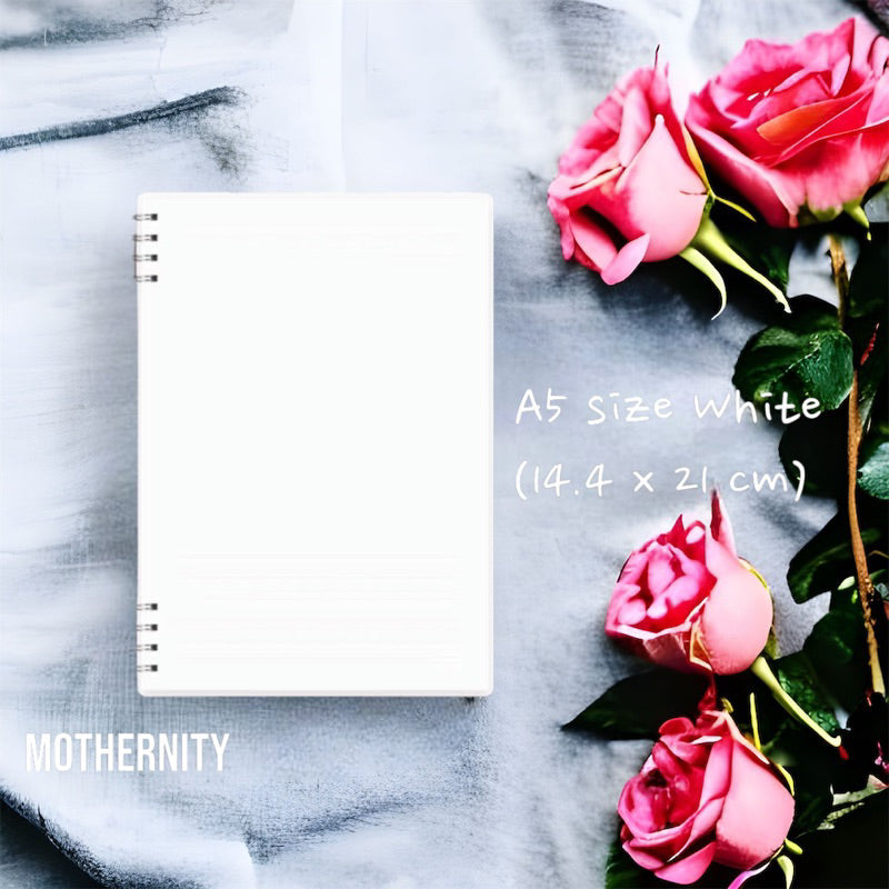 A5 Spiral Notebook 80 Sheets | Minimalist Firm PP Cover | Ruled Lined Paper | Dual Coil Stationery