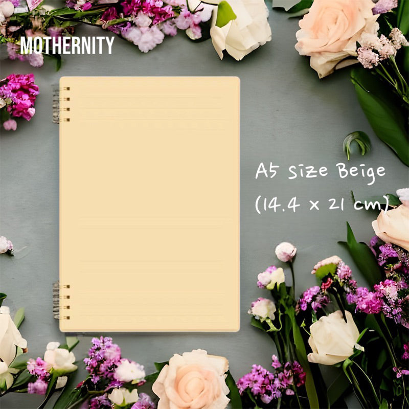 A5 Spiral Notebook 80 Sheets | Minimalist Firm PP Cover | Ruled Lined Paper | Dual Coil Stationery