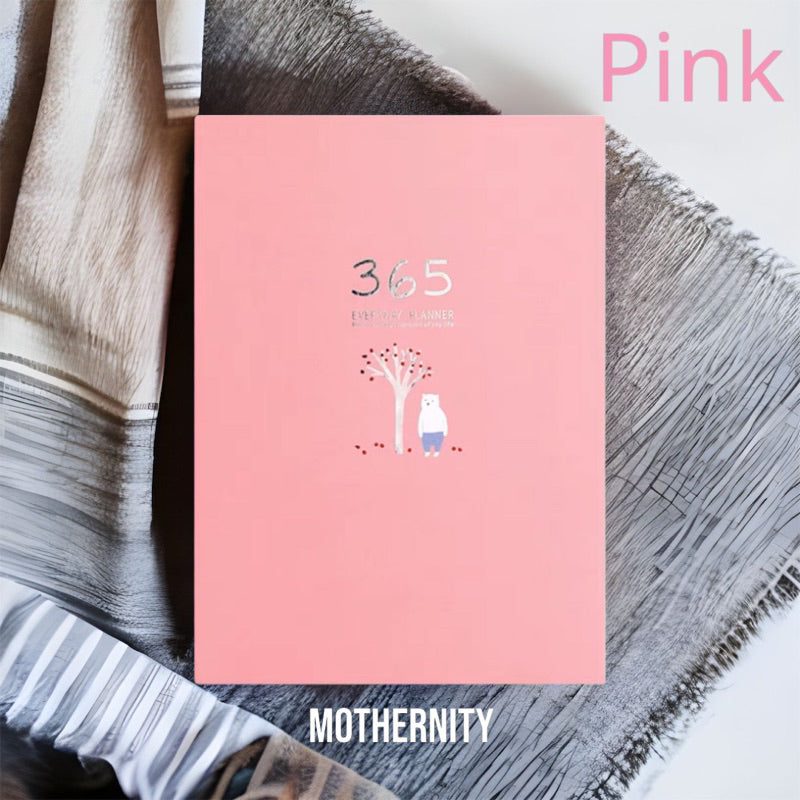 Undated A5 Bullet Journal – 365 Planner | Yearly Monthly Daily | 256 Pages | Hardcover Diary